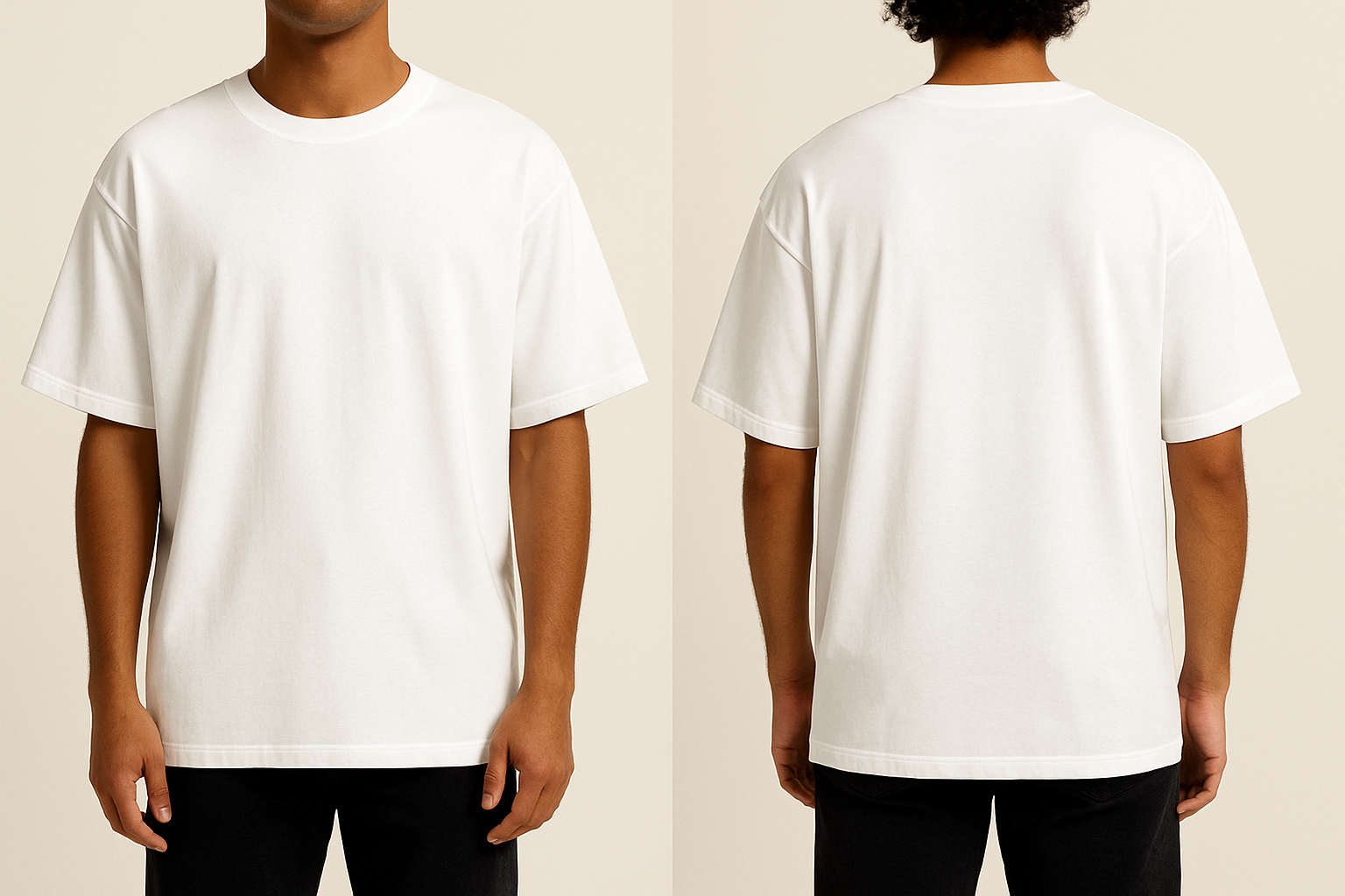 Over sized White T-shirt – SAF
